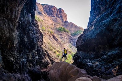 Treks In Nashik a person standing on a rock with Black Canyon of the Gunnison National Park in the background