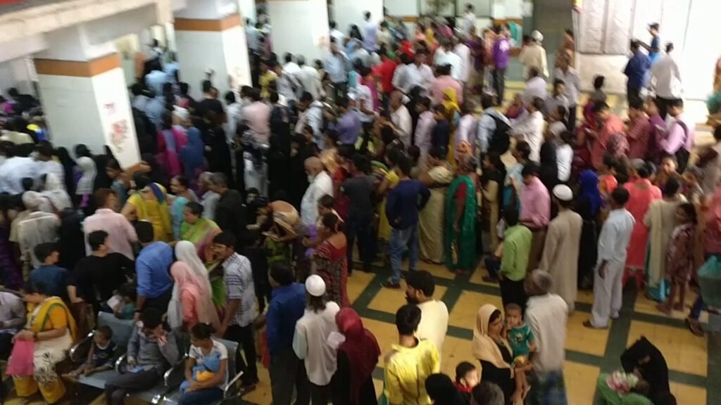 Nashik Public Healthcare Services facing overcrowding as patients wait in long queues at a government hospital