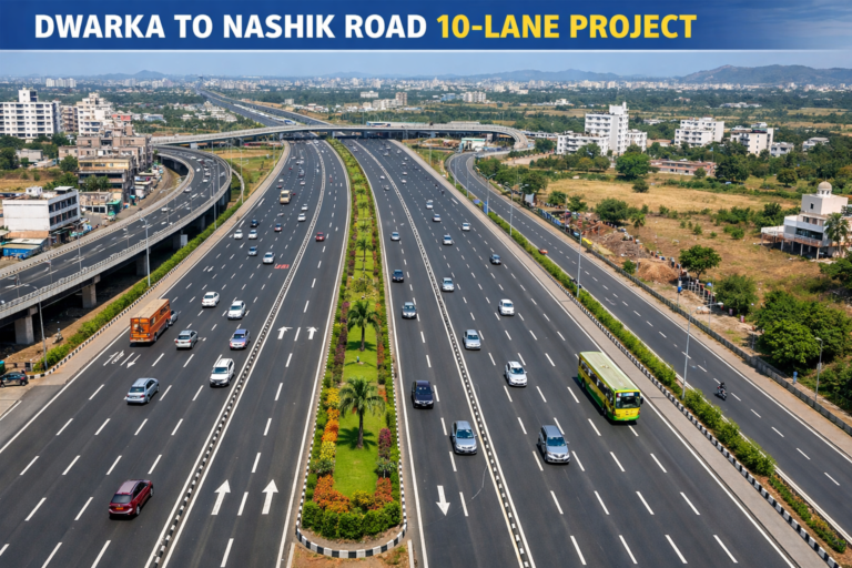 Read more about the article Dwarka to Nashik Road 10-Lane Project: What It Means for Daily Life & Investment
